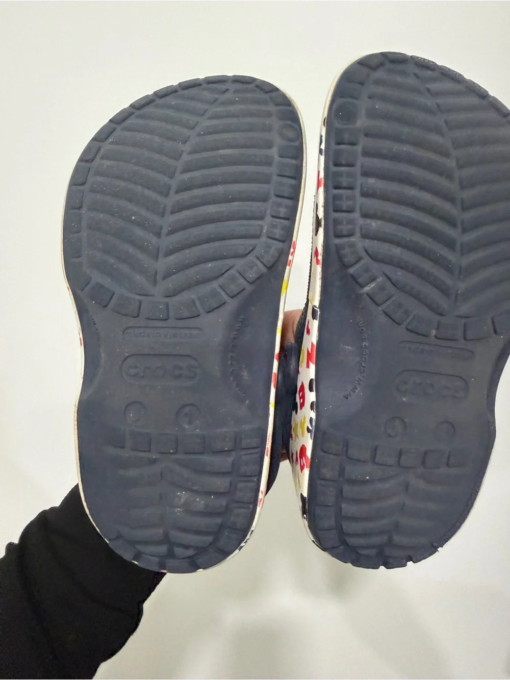 CROCS Kids Navy Mickey Mouse Sandals with Character Jibbitz